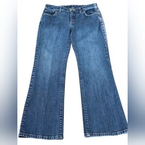 Land Ends Women's Petite Wide Leg Denim Jeans  (SIZE:10p)